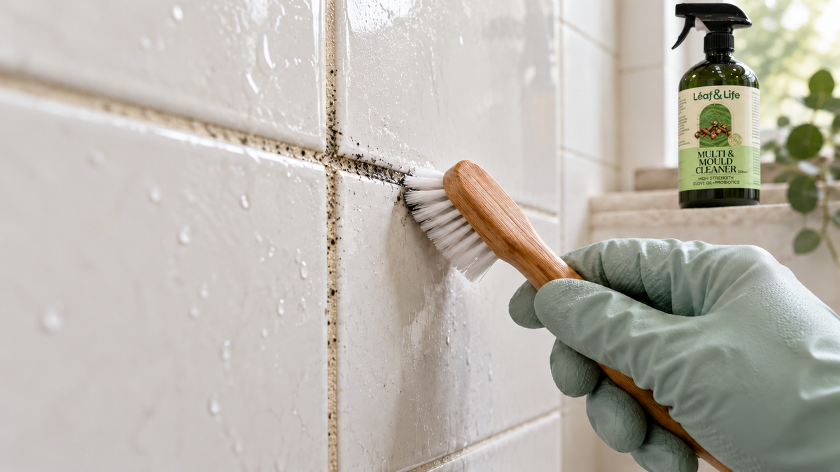How to Clean Black Mould in Shower Grout Naturally