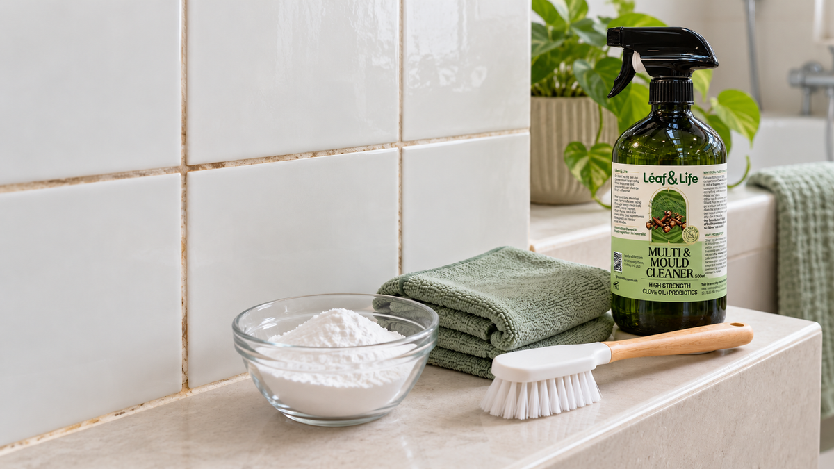How to Clean Tile Grout with Bathroom Cleaner and Bicarb Soda