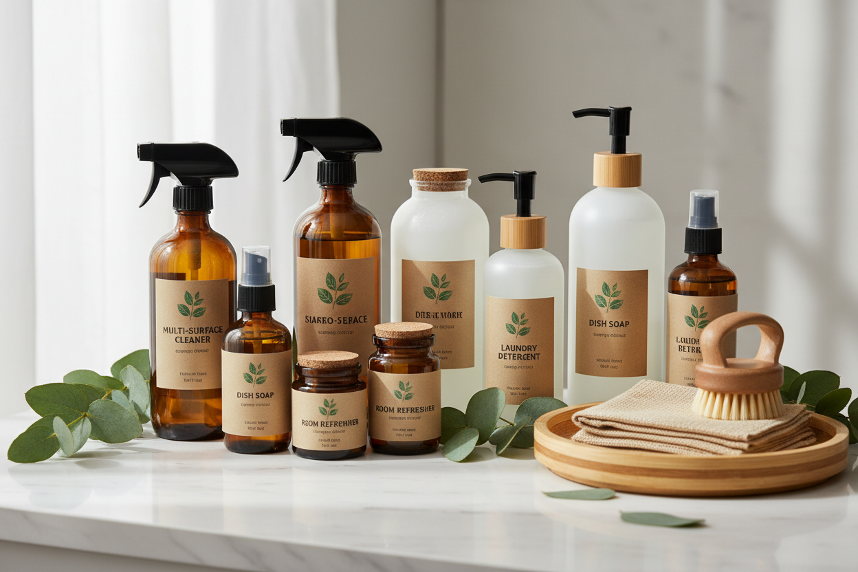 natural cleaning product range